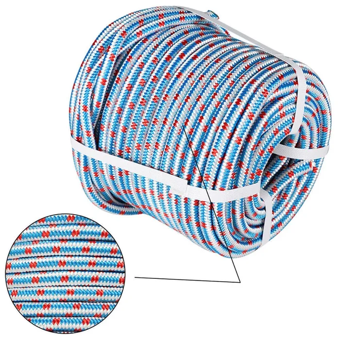 1/2″×150′ 16 Strand Double Braid Polyester Nylon Arborist Tree Climbing Rope