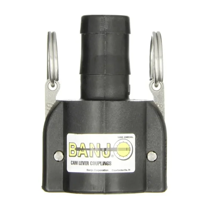 1″ Banjo Poly Cam Lever Female Coupler – 1″ Hose Shank USA MADE 100C