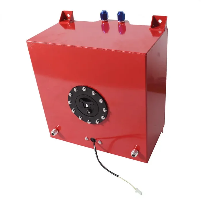 10 Gallon / 40L Fuel Cell Tank Aluminum W/ Level Sender Racing Drift Red