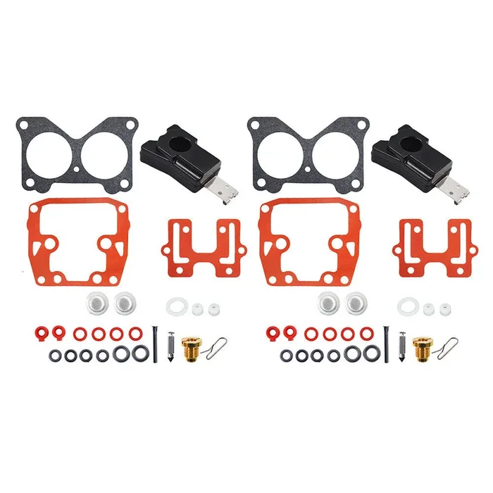 2 Carburetor Rebuild Kit for Johnson Evinrude V4 115HP 1980-1995，125HP 1971-1972
