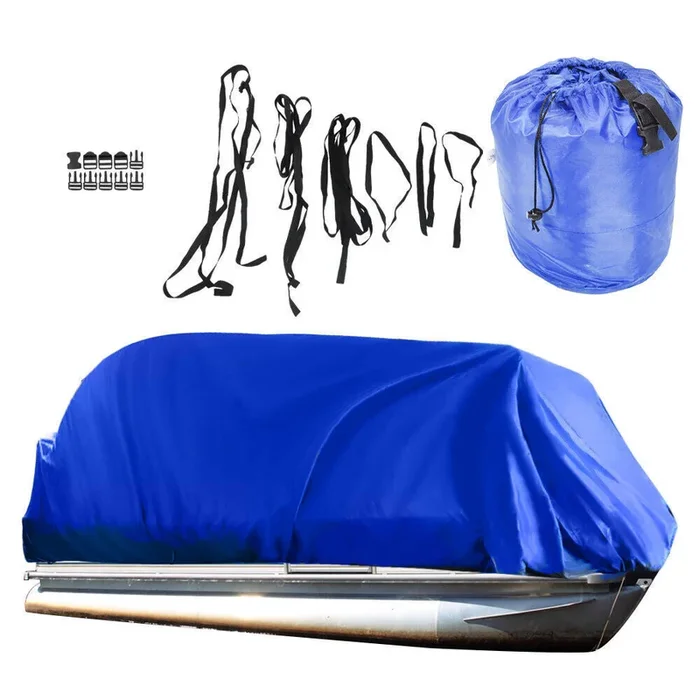 21-24ft Waterproof Heavy Duty Pontoon Boat Cover Trailerable UV Resistant