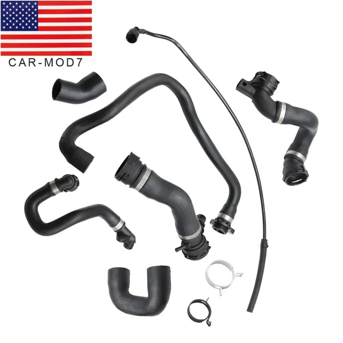 (7 Hoses) Radiator Coolant Water Hose Kit for BMW 128i 328i N51 E90 07-11