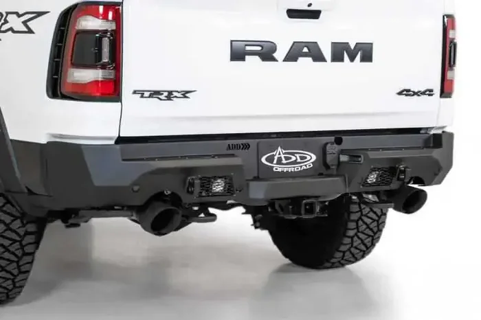 Addictive Desert Designs 2021 Dodge RAM 1500 TRX Stealth Fighter Rear Bumper – Hammer Black