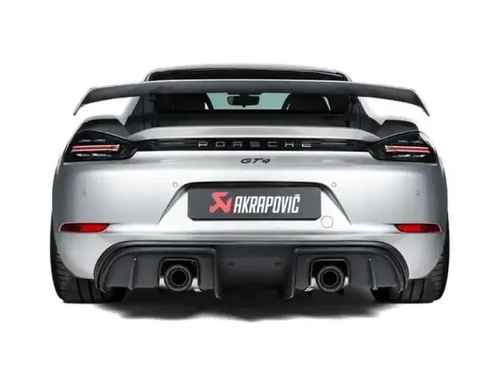 Akrapovic 2020+ Porsche Cayman GT4/Spyder (718) Slip-On Race Line (Titanium) (Req Tips)
