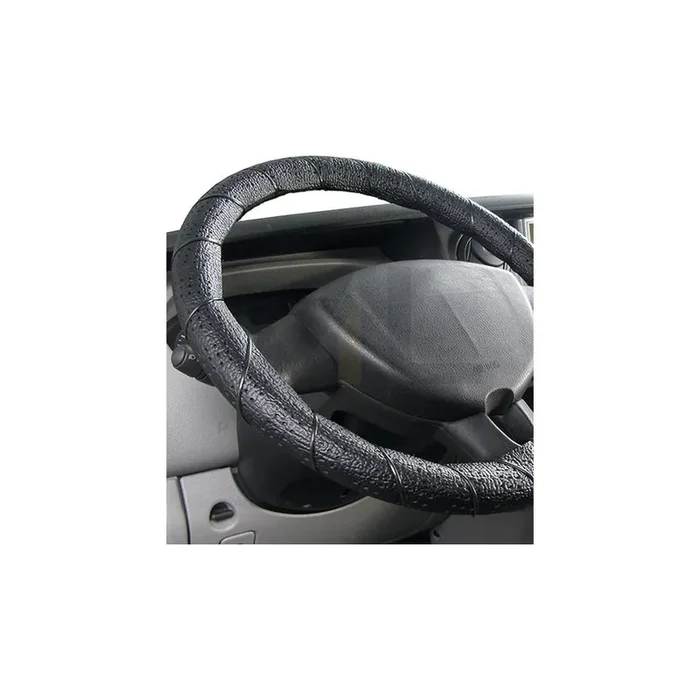 ALCA 597000 Steering wheel cover Black, Ø 41-43cm, Leatherette, PP (Polypropylene), lace up