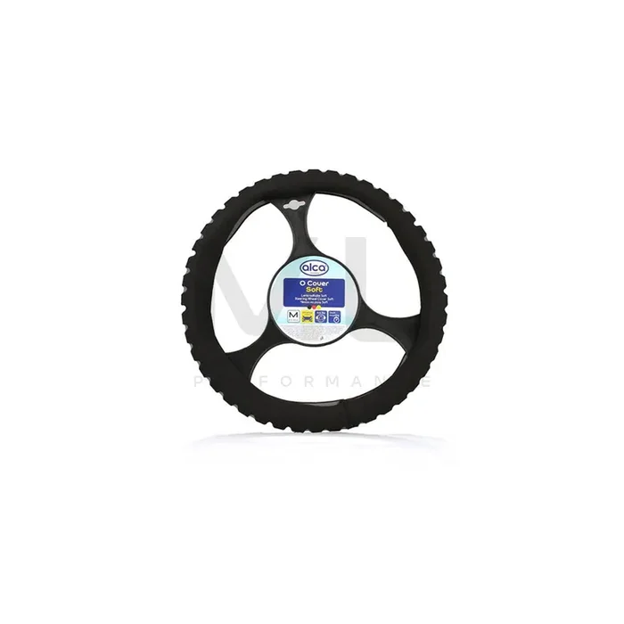 ALCA SOFT 596200 Steering wheel cover Grey, Ø 37-39cm, PVC