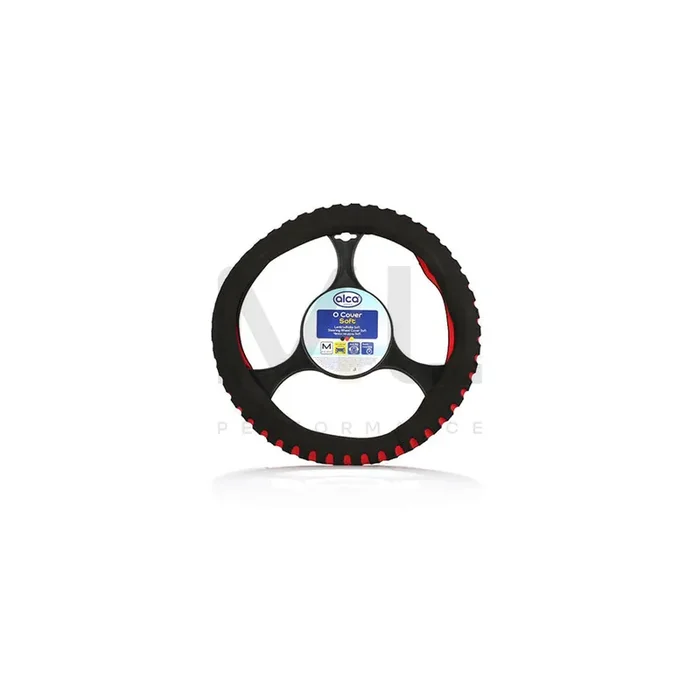 ALCA SOFT 596300 Steering wheel cover Red, Ø 37-39cm, PVC