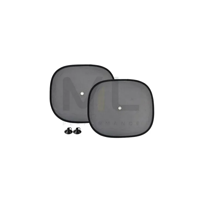 AMiO 01537 Car sun shade Black, Nylon, Quantity 2