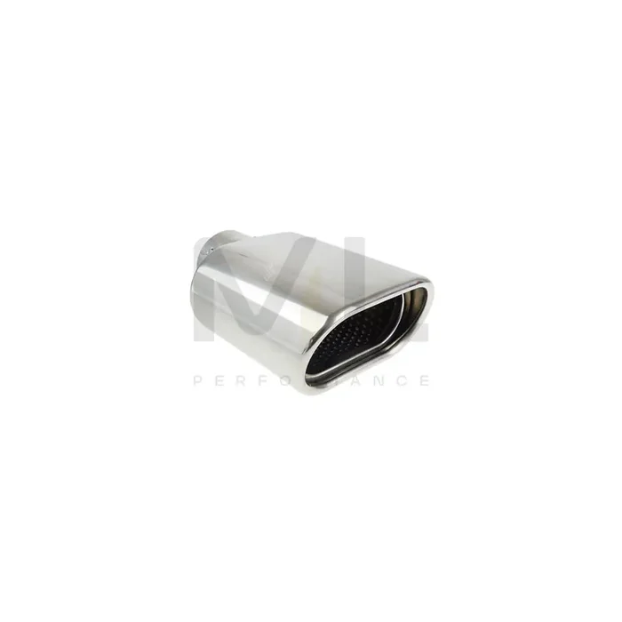 AMiO MT 019 02190 Exhaust tip oval, Wide, Stainless Steel, 168mm, 56mm