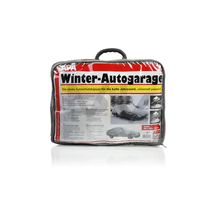 APA 16116 Car cover full-size, XL 200×500 cm, Silver