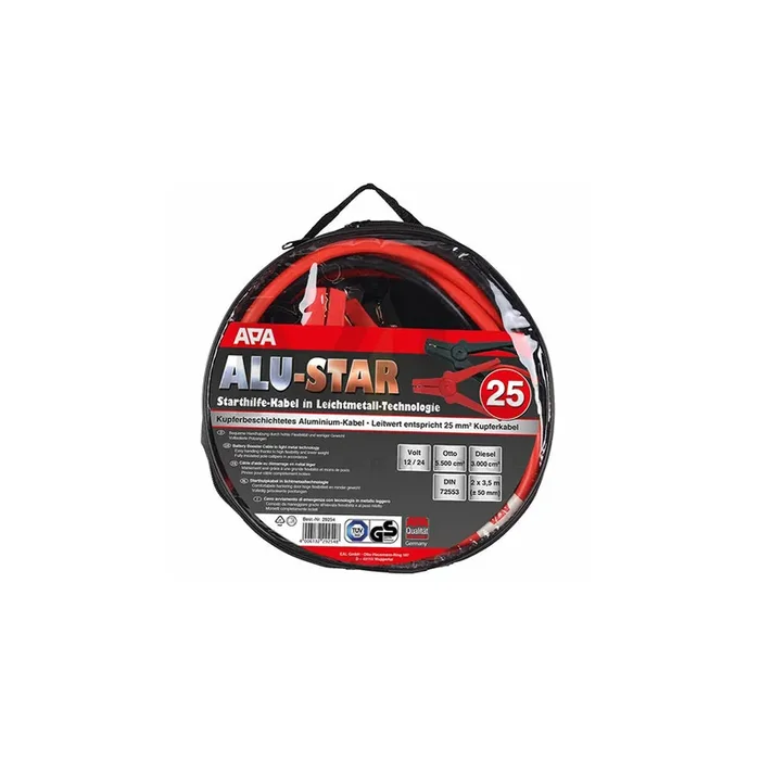 APA 29254 Jump leads with overvoltage protection, 350A, Voltage 12, 24V