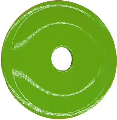 ARG-3780-48 Round Grand Digger Support Plates 48/Pk Green