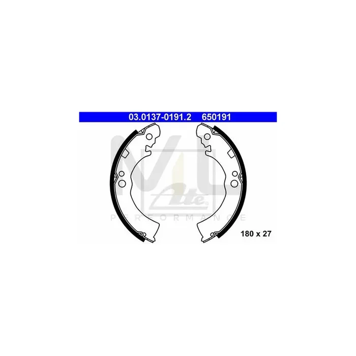 ATE 03.0137-0191.2 Brake Shoe Set for NISSAN Micra I Hatchback (K10) Ø 180mm