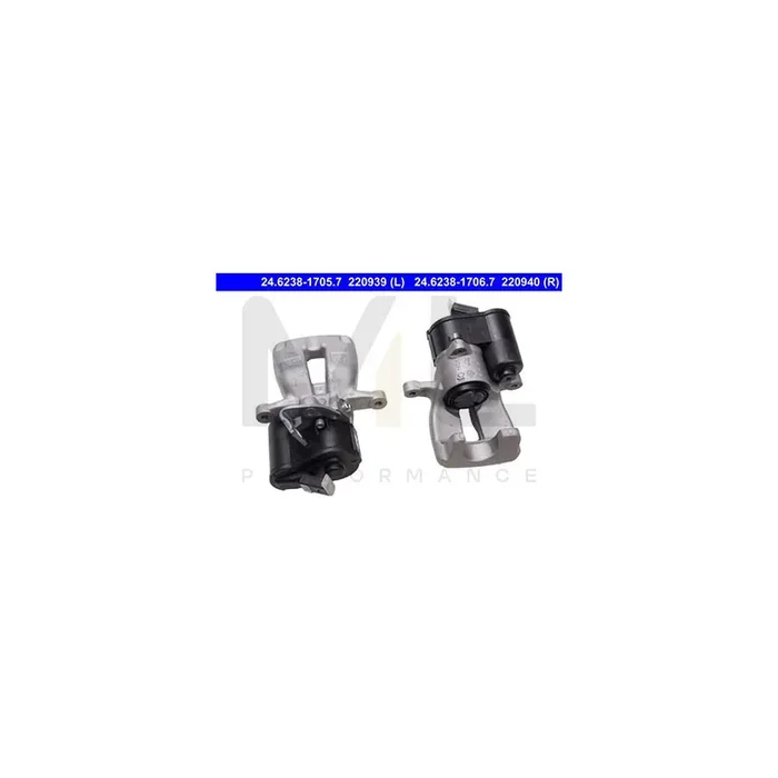 ATE 24.6238-1706.7 Brake Caliper for VW PASSAT for vehicles with electric parking brake, without holder