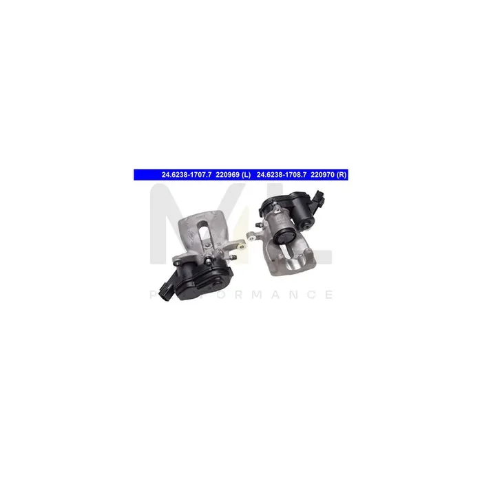 ATE 24.6238-1707.7 Brake Caliper for vehicles with electric parking brake, without holder