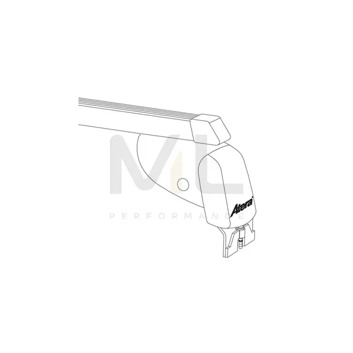 Atera Signo 044243 Roof bars suitable for Mercedes-Benz R-Class (W251, V251) for closed roof rails, 112 cm, 100 kg, Steel