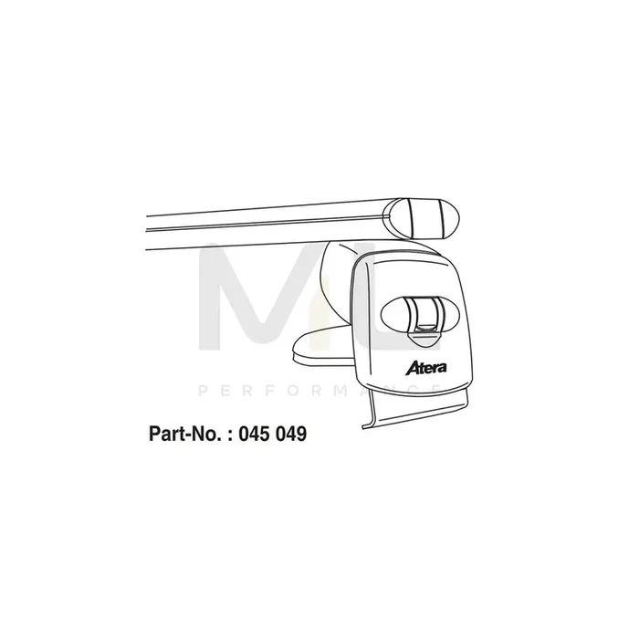 Atera Signo 045049 Roof bars for BMW 5 Saloon (E60) for rain gutters, 122 cm, 75 kg, Aluminium