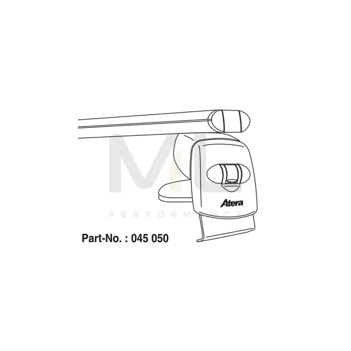 Atera Signo 045050 Roof bars for VW Golf for rain gutters, 122 cm, 75 kg, Aluminium