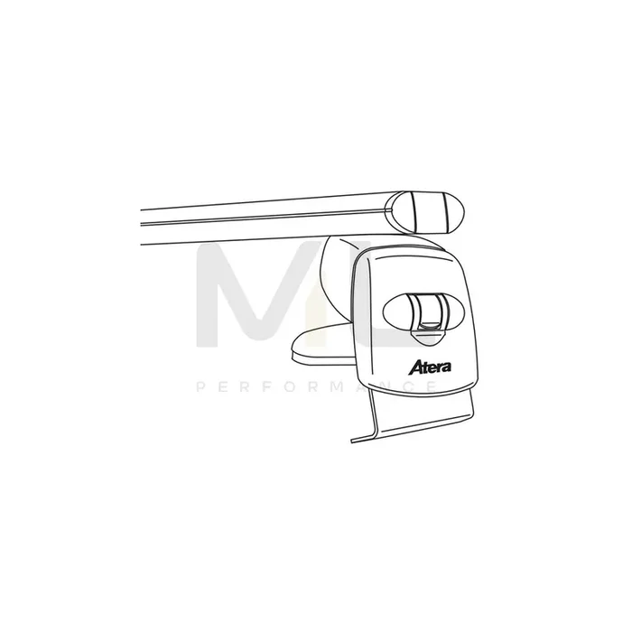 Atera Signo 045244 Roof bars for Audi A8 D4 (4H2, 4H8, 4HC, 4HL) for closed roof rails, 122 cm, 100 kg, Aluminium