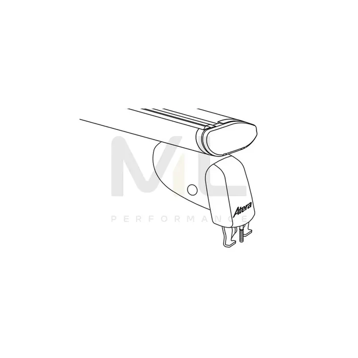 Atera Signo 047128 Roof bars for cars without rails, 110 cm, 100 kg, Aluminium