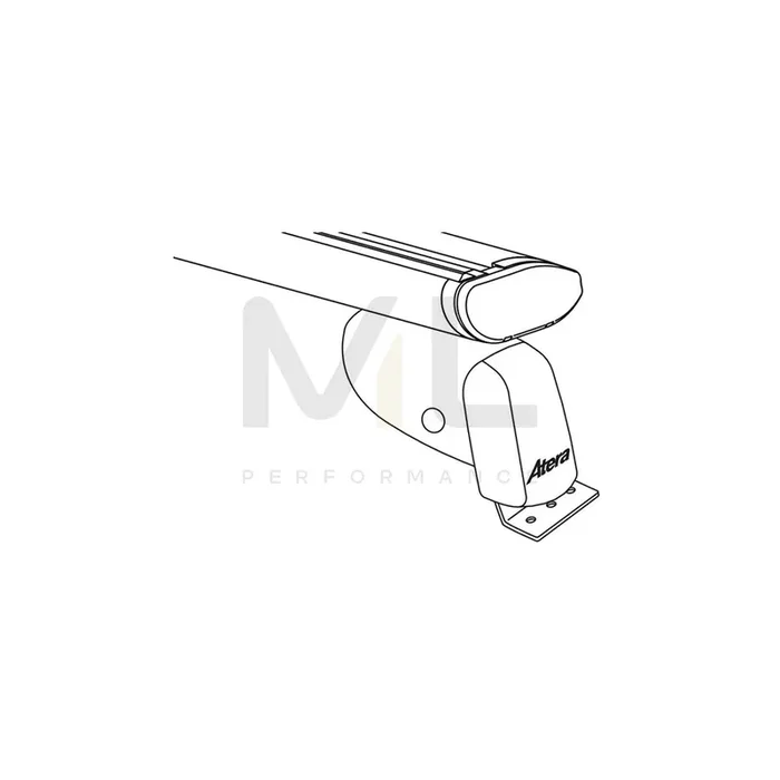 Atera Signo 047149 Roof bars for cars without rails, 137 cm, 150 kg, Aluminium