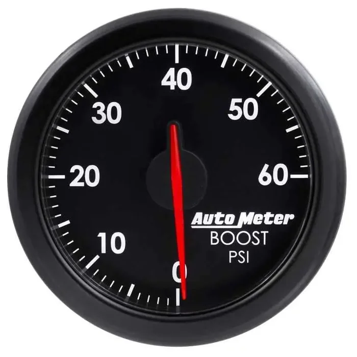 Autometer Airdrive 2-1/6in Boost Gauge 0-60 PSI – Black