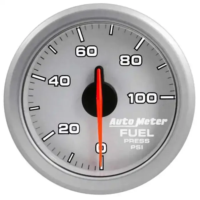Autometer Airdrive 2-1/6in Fuel Pressure Gauge 0-100 PSI – Silver