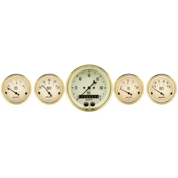 Autometer Golden Oldies 5 PIECE (3-3/8in & 2-1/16in.) GPS Speedometer Gauge Kit