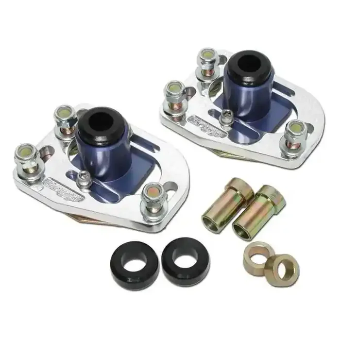 BBK 79-93 Mustang Caster Camber Plate Kit – Silver Anodized Finish