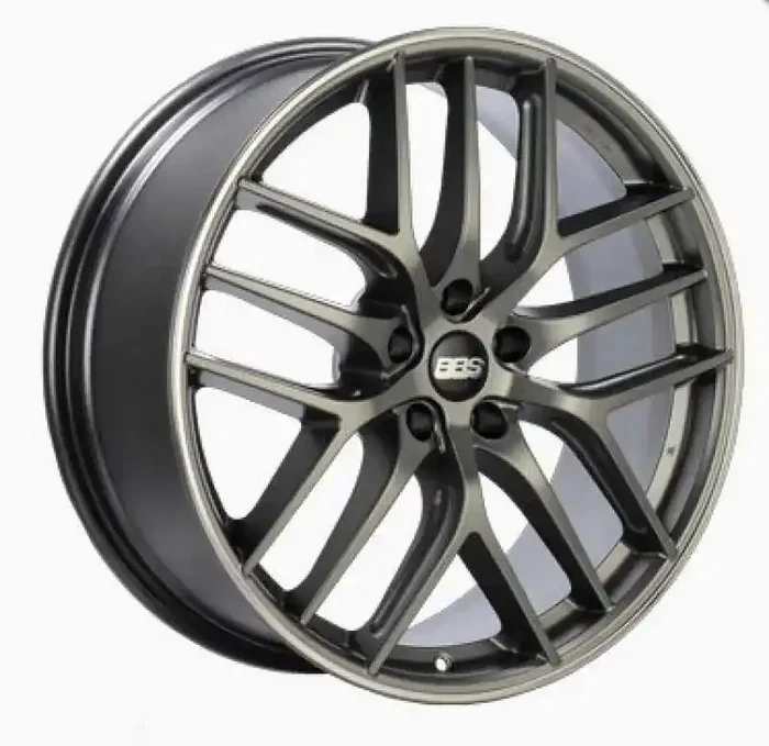 BBS CC-R 19×9 5×120 ET26 Satin Platinum Polished Rim Protector Wheel -82mm PFS/Clip Required