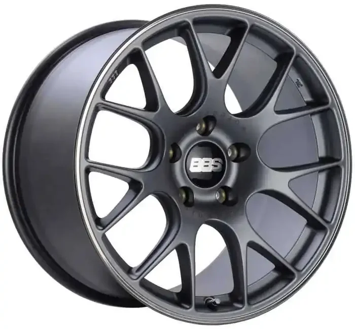 BBS CH-R 19×10 5×130 ET38 CB71.6 Satin Titanium Polished Rim Protector Wheel