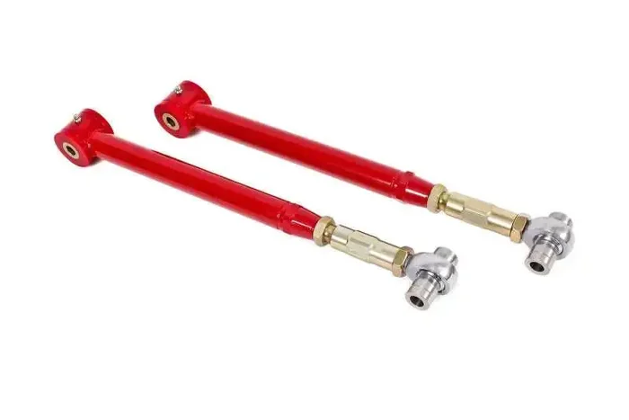 BMR 05-14 S197 Mustang On-Car Adj. Lower Control Arms / Rod End Combo (Polyurethane) – Red