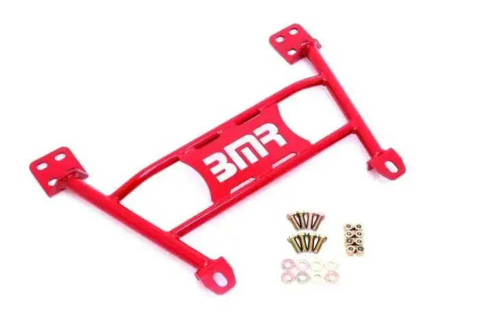BMR 05-14 S197 Mustang Radiator Support Chassis Brace – Red