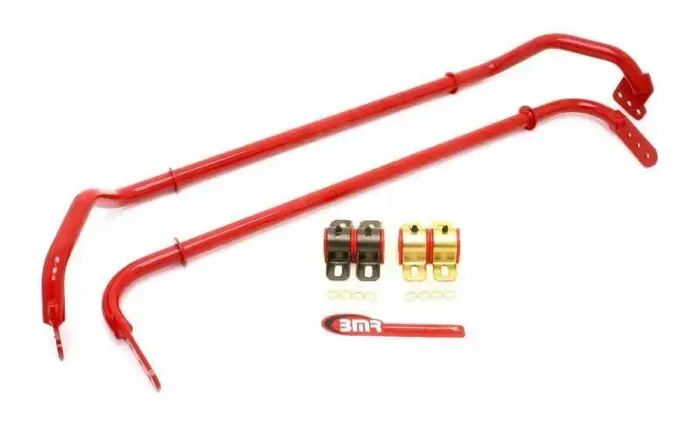 BMR 10-11 5th Gen Camaro Front & Rear Sway Bar Kit w/ Bushings – Red