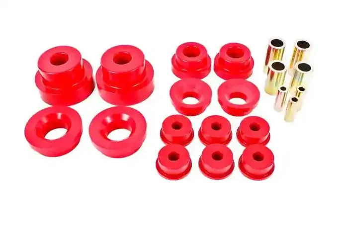 BMR 10-15 5th Gen Camaro Pro Version Rear Cradle Bushing Kit (BK024 BK029) – Red