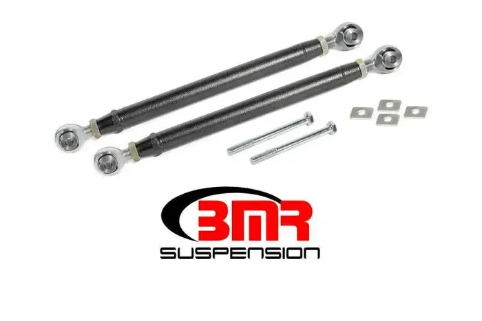 BMR 16-17 6th Gen Camaro Rear Double Adj. Rod Ends Toe Rods – Black Hammertone