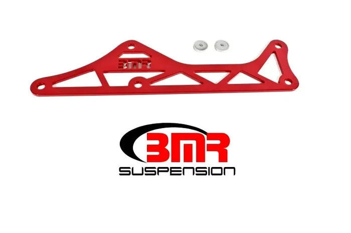 BMR 16-17 6th Gen Camaro Steel Driveshaft Tunnel Brace – Red