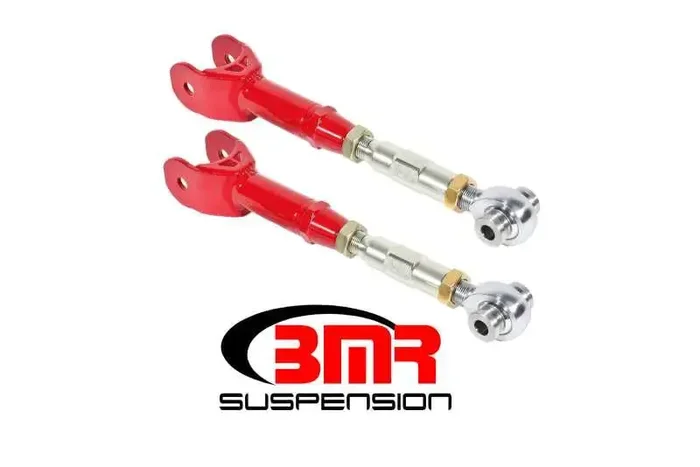 BMR 16-17 6th Gen Camaro Upper Trailing Arms w/ On-Car Adj. Rod Ends – Red