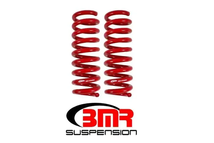 BMR 16-17 6th Gen Camaro V8 Rear Performance Version Lowering Springs – Red