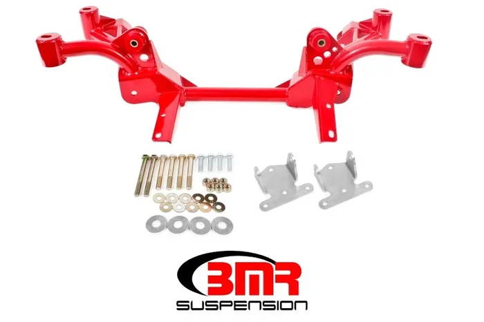 BMR 82-92 3rd Gen F-Body K-Member w/ SBC/BBC Motor Mounts and Pinto Rack Mounts – Red