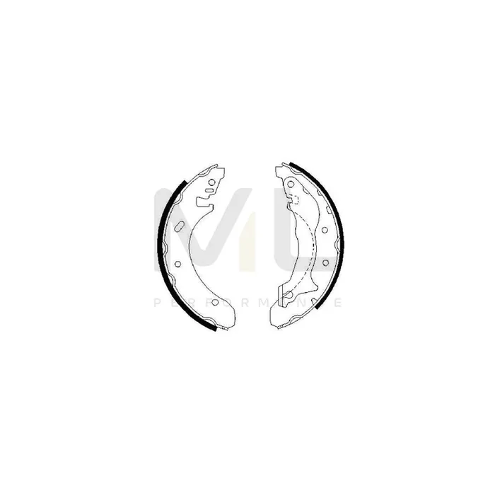 BOSCH 0 986 487 330 Brake Shoe Set for FORD MONDEO