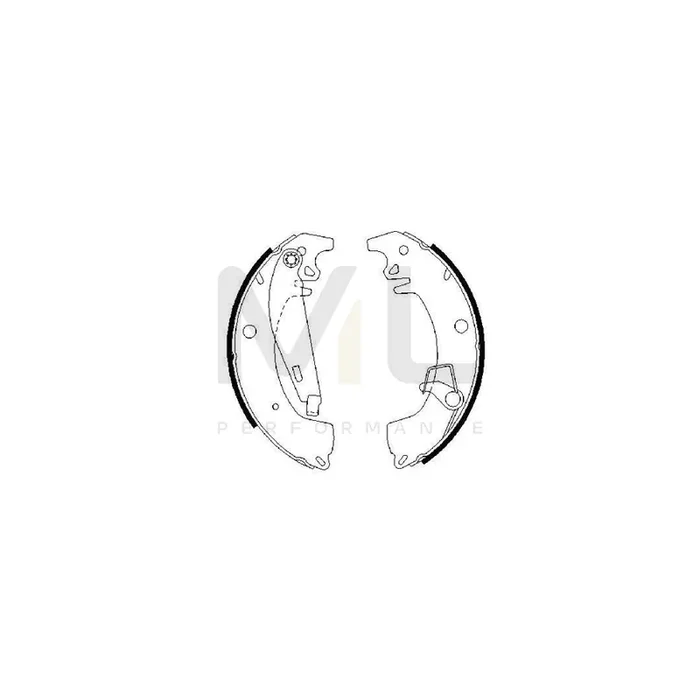 BOSCH 0 986 487 332 Brake Shoe Set