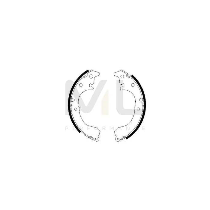 BOSCH 0 986 487 349 Brake Shoe Set