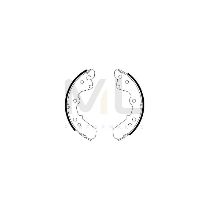 BOSCH 0 986 487 376 Brake Shoe Set