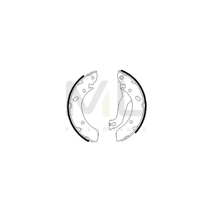 BOSCH 0 986 487 387 Brake Shoe Set