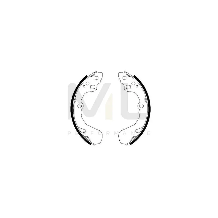 BOSCH 0 986 487 436 Brake Shoe Set