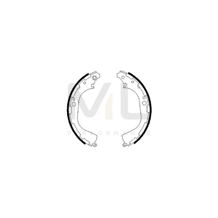 BOSCH 0 986 487 464 Brake Shoe Set