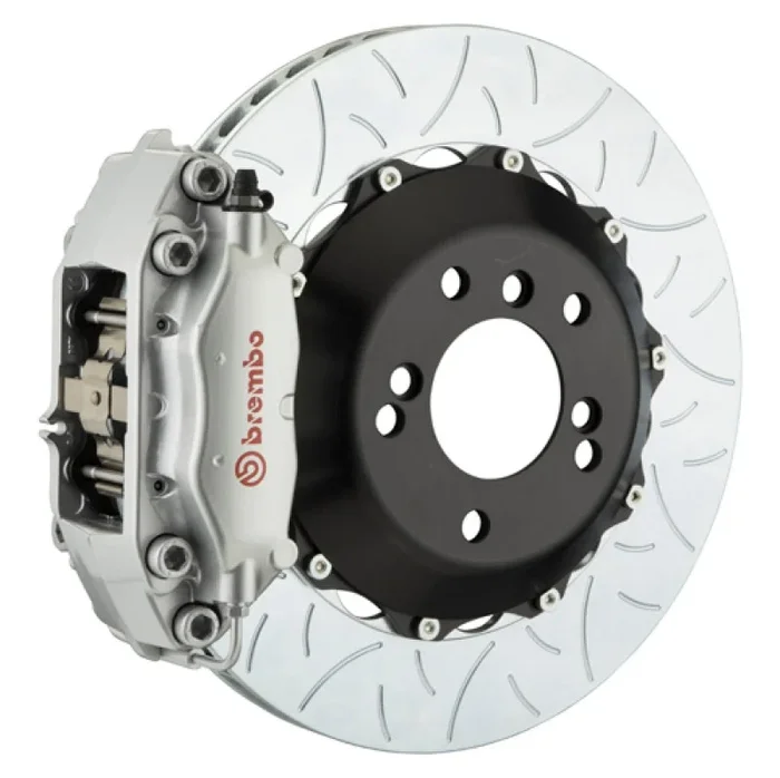 Brembo 01-02 Viper RT-10 Rear GT BBK 4 Piston Cast 345×28 2pc Rotor Slotted Type3-Silver