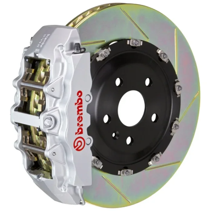 Brembo 15-23 Mustang Front GT BBK 6 Piston Cast 380×34 2pc Rotor Slotted Type1-Silver