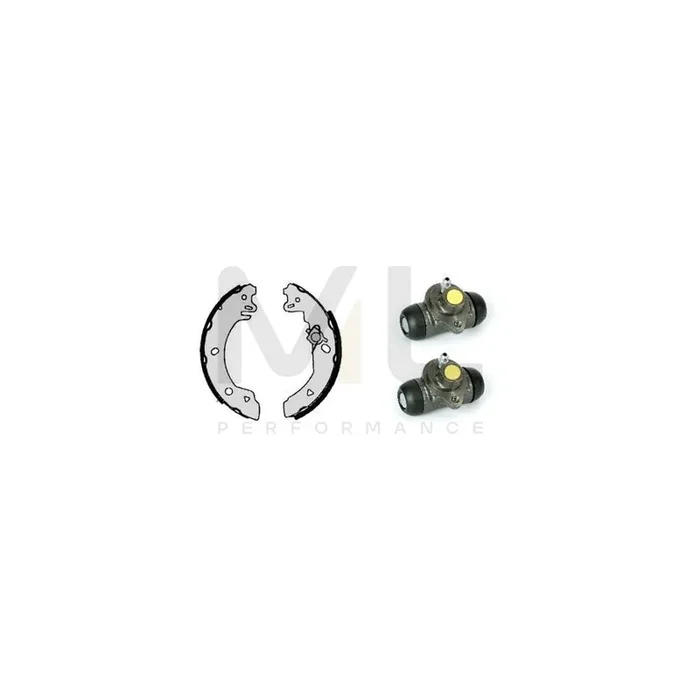 BREMBO STANDARD KIT H 24 028 Brake Shoe Set for FORD FIESTA Ø 203mm